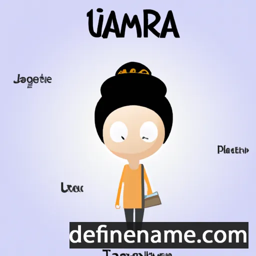 cartoon of the name Jamira