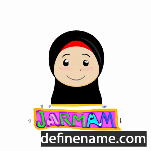 cartoon of the name Jamirah