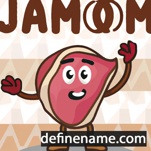 cartoon of the name Jamon