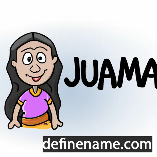 cartoon of the name Jamunaa