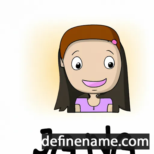 cartoon of the name Jana