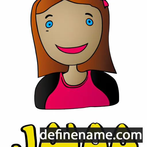 cartoon of the name Jana