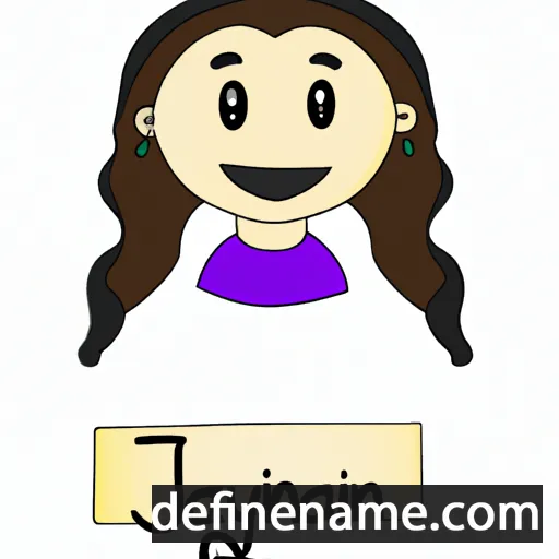 cartoon of the name Janalyn