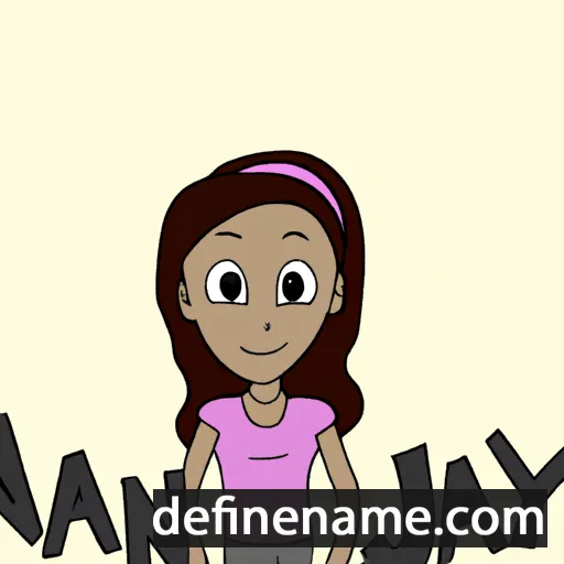 cartoon of the name Janay