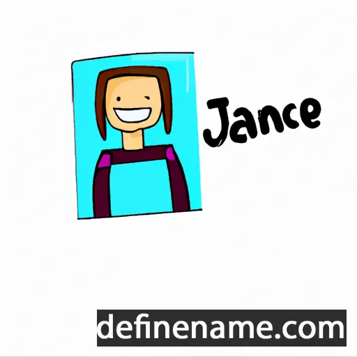 cartoon of the name Jance