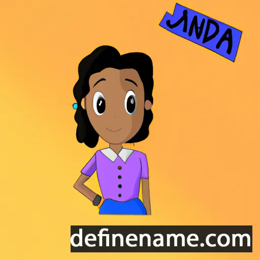 cartoon of the name Jandira