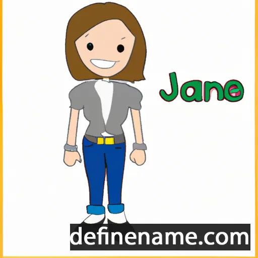 cartoon of the name Jane