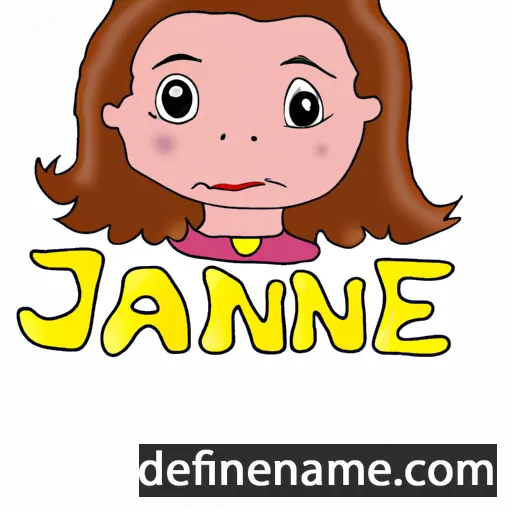 cartoon of the name Janeane