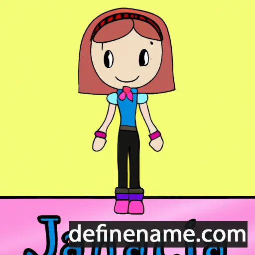 cartoon of the name Janecila