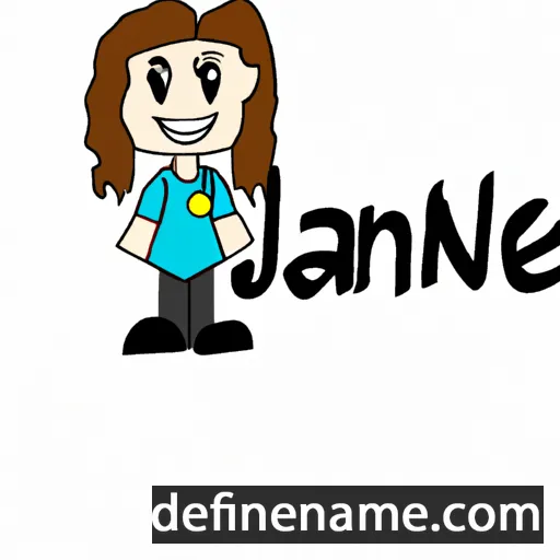 cartoon of the name Janeene