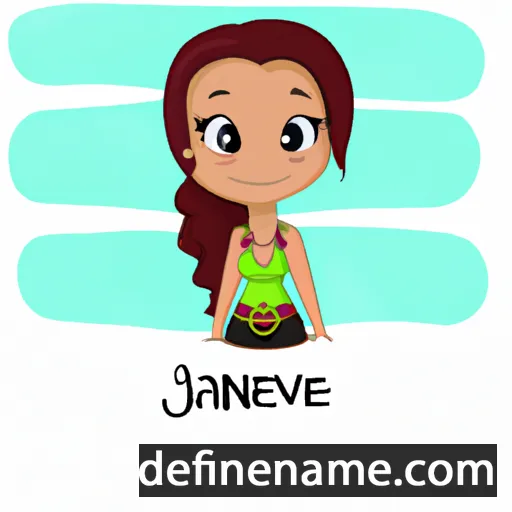 cartoon of the name Janeeva