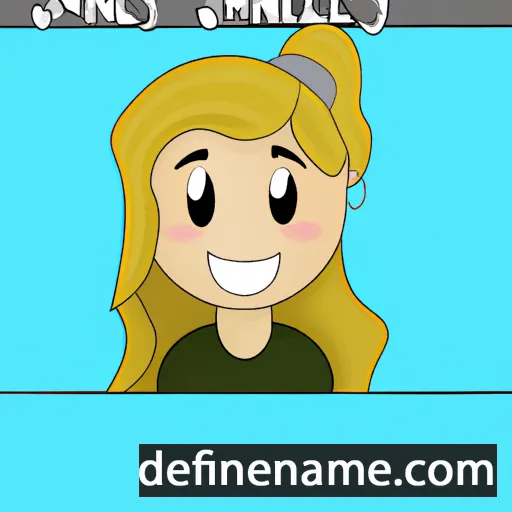 cartoon of the name Janely