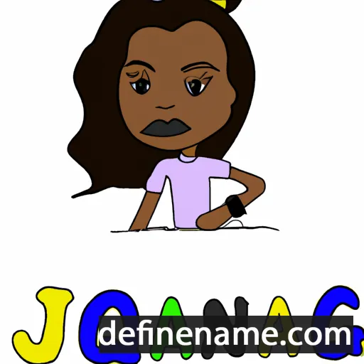 cartoon of the name Janequa