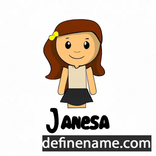 cartoon of the name Janesa