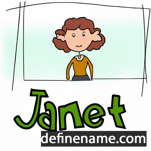 cartoon of the name Janet