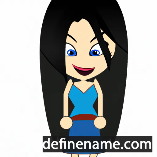 cartoon of the name Janielle