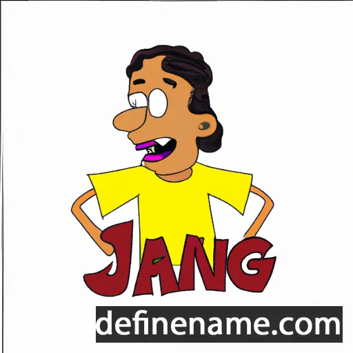 cartoon of the name Janig