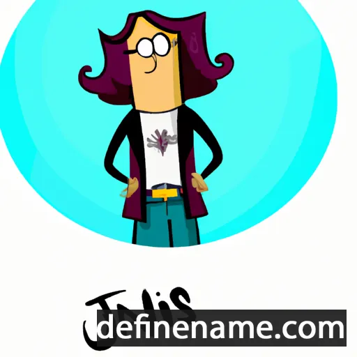 cartoon of the name Janis