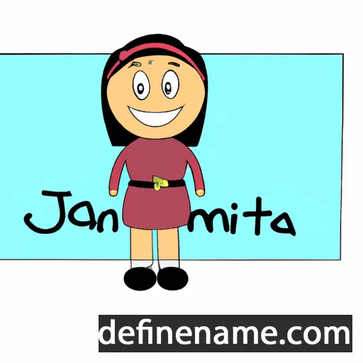 cartoon of the name Janita