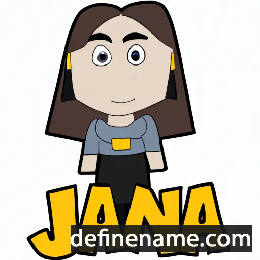 cartoon of the name Janna