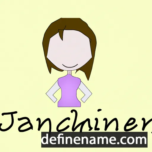 cartoon of the name Jannechien