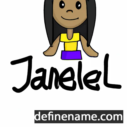 cartoon of the name Jannell