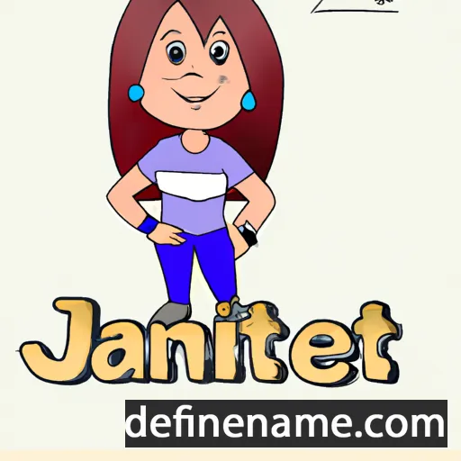 cartoon of the name Jannet