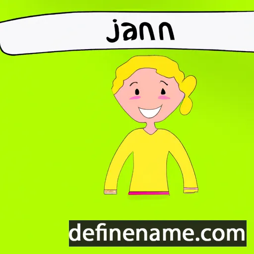 cartoon of the name Janni