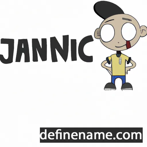 cartoon of the name Jannic