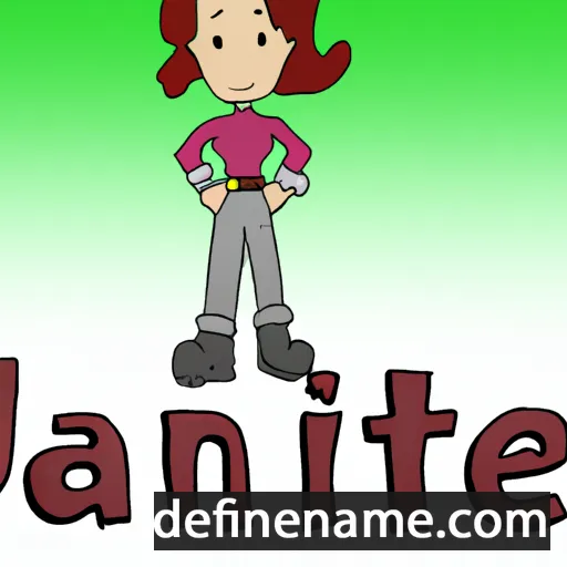 cartoon of the name Jannie