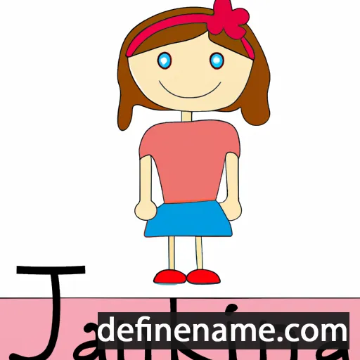 cartoon of the name Jannika