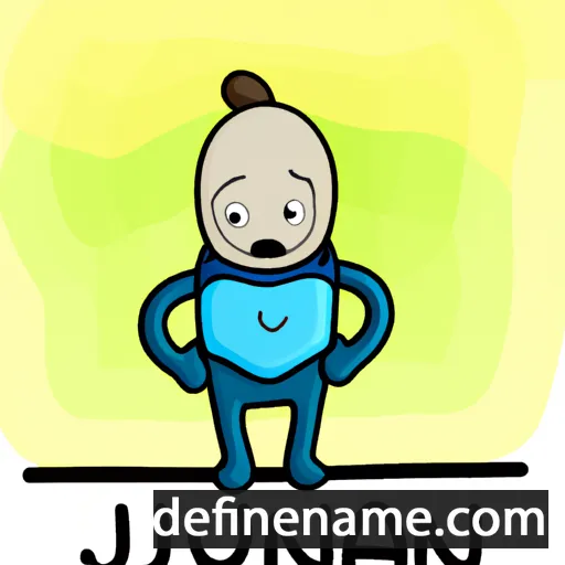 cartoon of the name Január