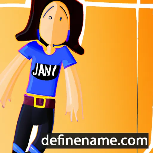 cartoon of the name Jany