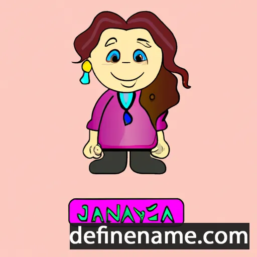 cartoon of the name Janysa