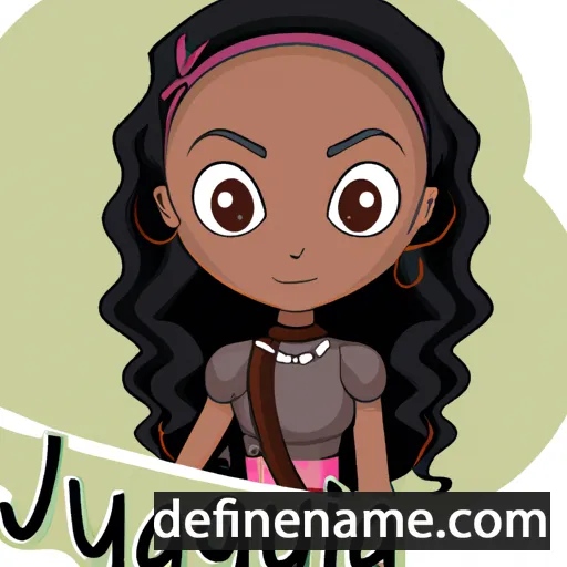 cartoon of the name Jaquira