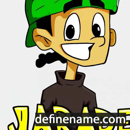 cartoon of the name Jarede