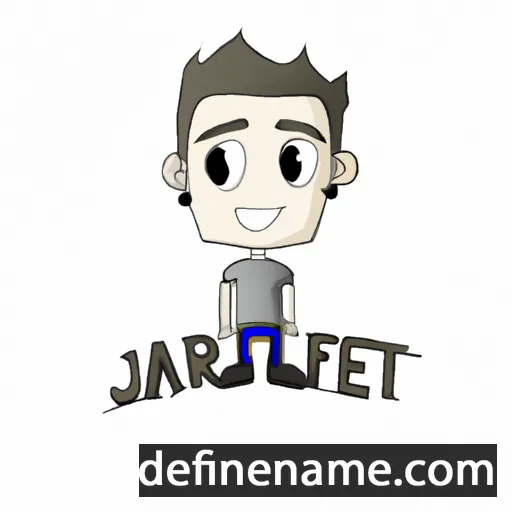 cartoon of the name Jaret