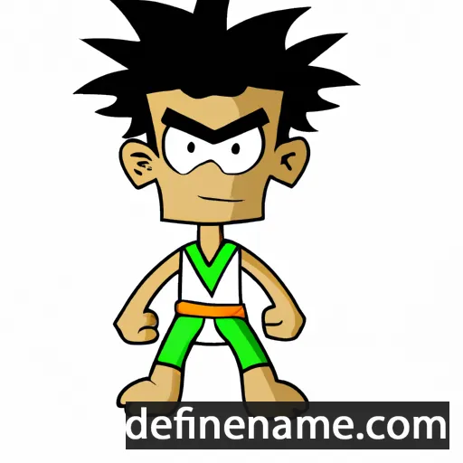 cartoon of the name Jarethan