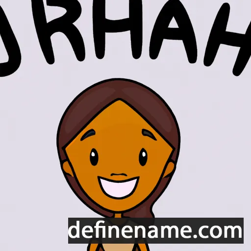 cartoon of the name Jariah