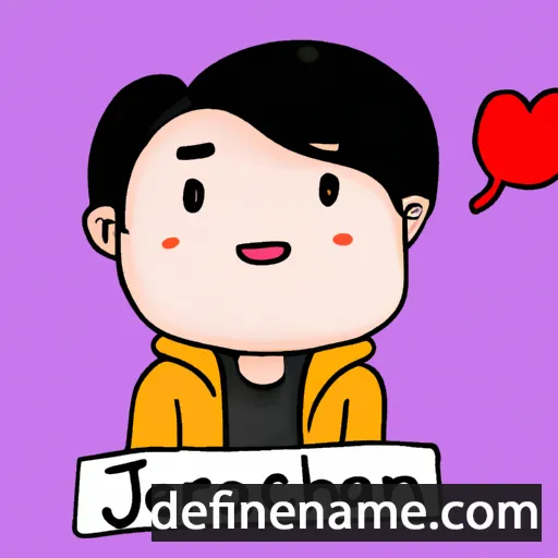 cartoon of the name Jaroenchai