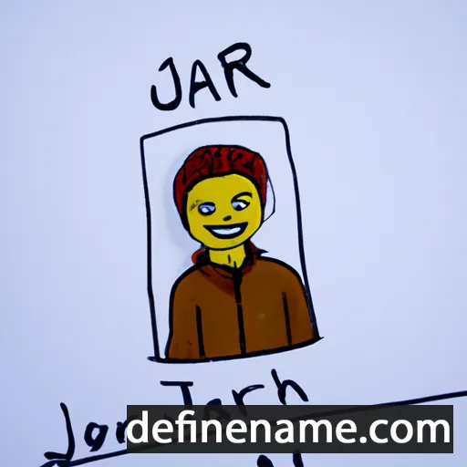 cartoon of the name Jarrah