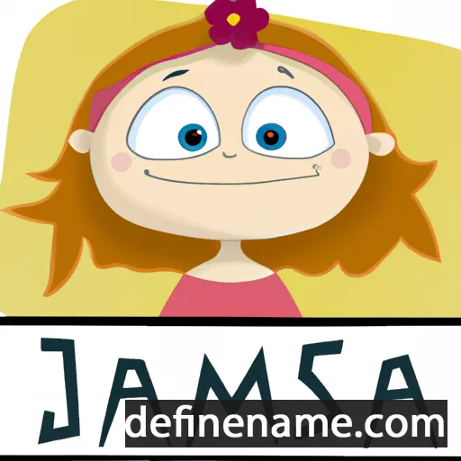 cartoon of the name Jaśmina