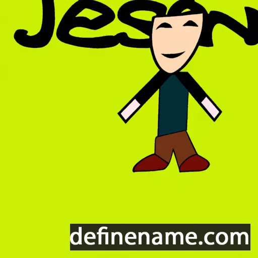 cartoon of the name Jasen