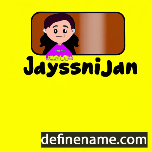 cartoon of the name Jaslynn