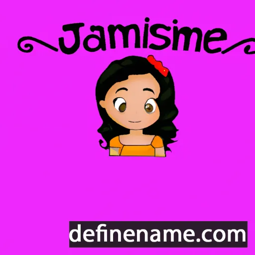 cartoon of the name Jasmarie