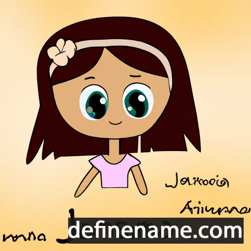 cartoon of the name Jasmīna