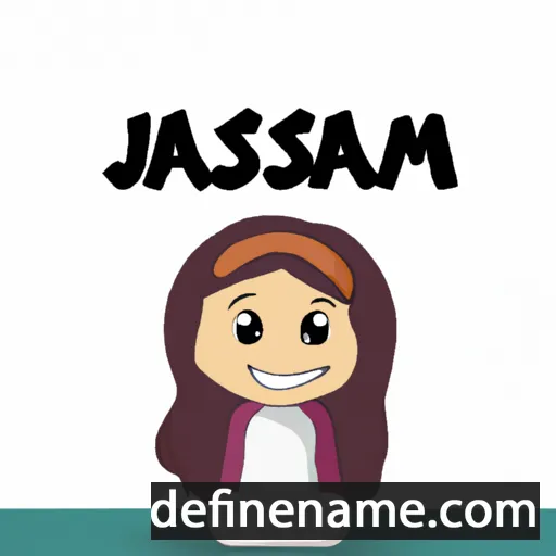 cartoon of the name Jasmi