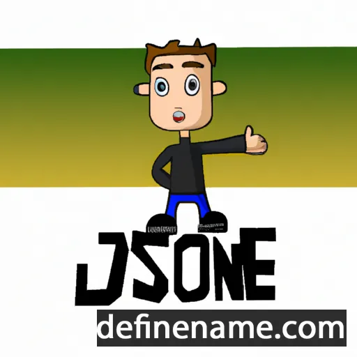 cartoon of the name Jasone