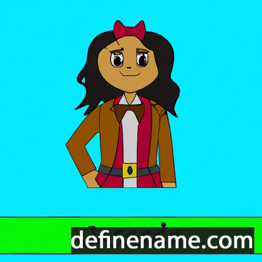 cartoon of the name Jassandra