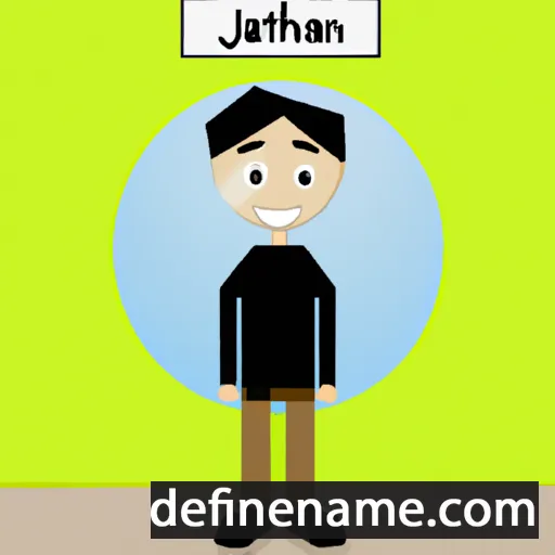 cartoon of the name Jathan